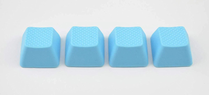 Tai-Hao 4 Key ABS Rubber Keycaps - Neon Blue - أكسسوار لوحة مفاتيح